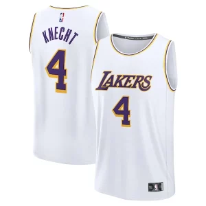 Versátil Genial Chulo Dalton Knecht Los Angeles Lakers Fast Break Replica Player Jersey Association Edition White
