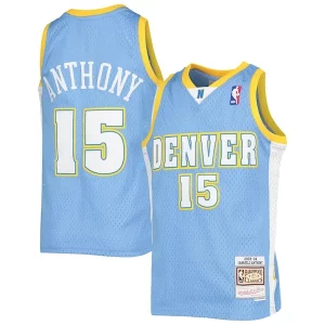 Elegante Ideal Carmelo Anthony Denver Nuggets Youth 2003 04 Hardwood Classics Swingman Jersey Powder Blue
