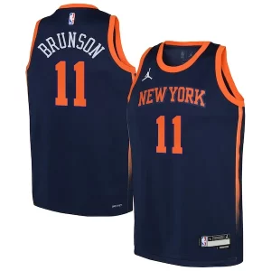 Elegante Jalen Brunson New York Knicks Jordan Brand Youth Swingman Jersey Statement Edition Navy