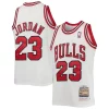 Elegante Michael Jordan Chicago Bulls Youth 1997/98 Hardwood Classics Authentic Jersey White/Black/Red