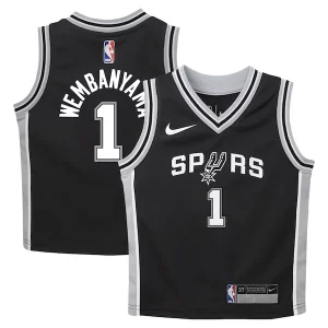 Magnífico Chulo Exquisito Victor Wembanyama San Antonio Spurs Nike Toddler Swingman Player Jersey Icon Edition Black