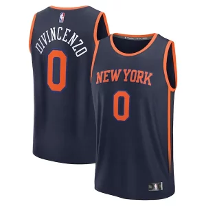 Elegante Original Donte DiVincenzo New York Knicks Fast Break Replica Player Jersey Statement Edition Navy
