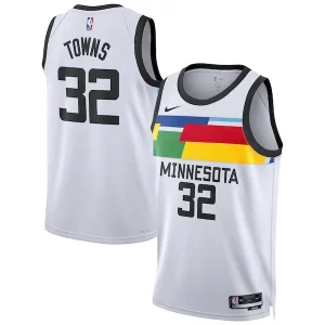 Versátil Único Karl Anthony Towns Minnesota Timberwolves Nike Unisex 2022/23 Swingman Jersey City Edition White