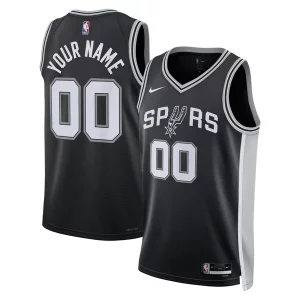Elegante Práctico Delicioso San Antonio Spurs Nike Unisex Swingman Custom Jersey Black Icon Edition