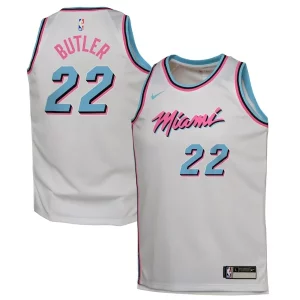 Elegante Práctico Jimmy Butler Miami Heat Nike Youth 2024/25 Swingman Player Jersey City Edition White