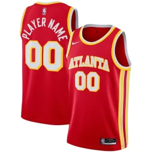 Resistente Práctico Atlanta Hawks Nike 2020/21 Swingman Custom Jersey Icon Edition Red