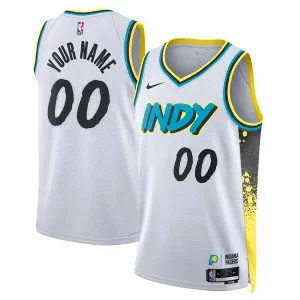 Elegante Sofisticado Indiana Pacers Nike Unisex 2024/25 Custom Swingman Jersey City Edition White