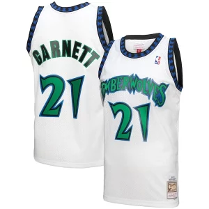 Encantador Bonito Kevin Garnett Minnesota Timberwolves 1997 98 Hardwood Classics Reload 3.0 Swingman Jersey White