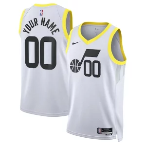Encantador Comodo Fantástico Utah Jazz Nike Unisex Swingman Custom Jersey White Association Edition