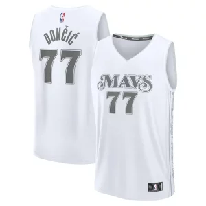 Encantador Cool Resistente Luka Dončić Dallas Mavericks Youth 2024/25 Fast Break Player Jersey City Edition White