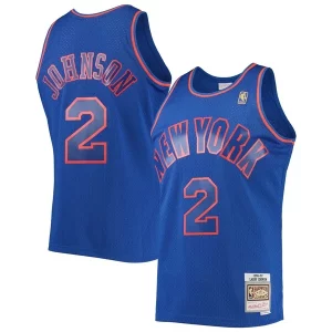 Encantador Duradero Bonito Larry Johnson New York Knicks 1996/97 Hardwood Classics Swingman Jersey Blue