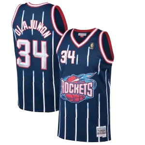 Encantador Fantástico Hakeem Olajuwon Houston Rockets 1996/97 Hardwood Classics Swingman Jersey Navy