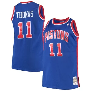 Encantador Isaiah Thomas Detroit Pistons 1988/89 Big & Tall Hardwood Classics Swingman Jersey Royal