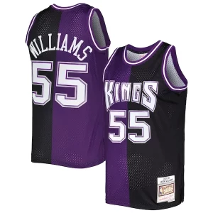 Encantador Jason Williams Sacramento Kings Hardwood Classics 2000/01 Split Swingman Jersey Purple/Black