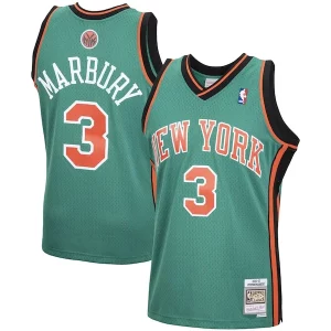 Encantador Original Cool Stephon Marbury New York Knicks 2001/02 Hardwood Classics Swingman Jersey Green
