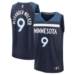 Encantador Práctico Nickeil Alexander Walker Minnesota Timberwolves Fast Break Replica Player Jersey Icon Edition Navy