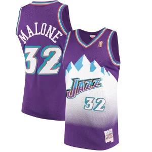 Estupendo Bonito Duradero Karl Malone Utah Jazz 1996/97 Hardwood Classics Swingman Jersey Purple