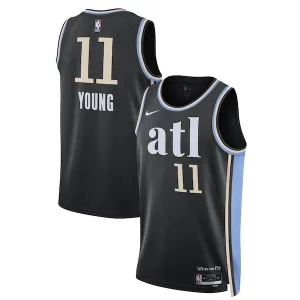 Estupendo Bonito Trae Young Atlanta Hawks Nike Unisex 2023/24 Swingman Jersey Black City Edition