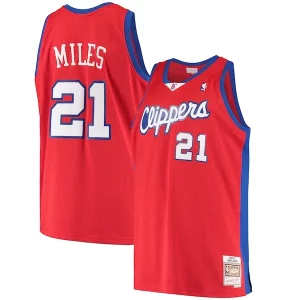 Estupendo Darius Miles LA Clippers Hardwood Classics Swingman Jersey Red