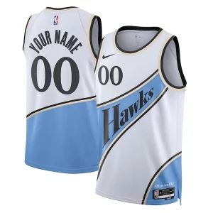 Estupendo Duradero Atlanta Hawks Nike Unisex 2024/25 Custom Swingman Jersey City Edition White