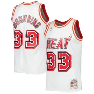 Estupendo Encantador Lujoso Alonzo Mourning Miami Heat Hardwood Classics Swingman Jersey White