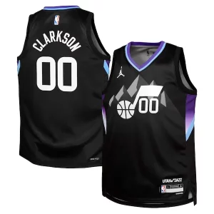 Estupendo Fácil de llevar Jordan Clarkson Utah Jazz Jordan Brand Youth Swingman Jersey Statement Edition Black
