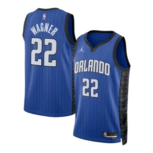 Elegante Chulo Clásico Franz Wagner Orlando Magic Jordan Brand Unisex Swingman Jersey Statement Edition Blue