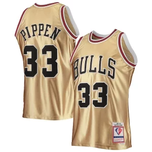 Estupendo Ideal Scottie Pippen Chicago Bulls 75th Anniversary 1997/98 Hardwood Classics Swingman Jersey Gold