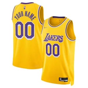 Estupendo Lujoso Delicioso Los Angeles Lakers Nike 2021/22 Diamond Swingman Custom Jersey Icon Edition Gold