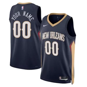 Estupendo Lujoso Práctico New Orleans Pelicans Nike Unisex 2022/23 Swingman Custom Jersey Navy Icon Edition