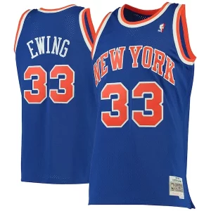 Estupendo Patrick Ewing New York Knicks 1991/92 Hardwood Classics Swingman Jersey Blue