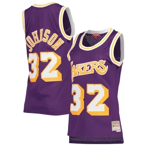 Estupendo Resistente Atractivo Magic Johnson Los Angeles Lakers Women's Hardwood Classics 1984/85 Swingman Jersey Purple