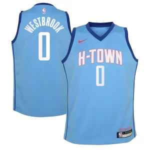 Estupendo Russell Westbrook Houston Rockets Nike Youth 2020/21 Swingman Jersey Blue City Edition