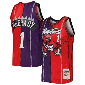 Estupendo Sofisticado Tracy McGrady Toronto Raptors Hardwood Classics 1998/99 Split Swingman Jersey Purple/Red