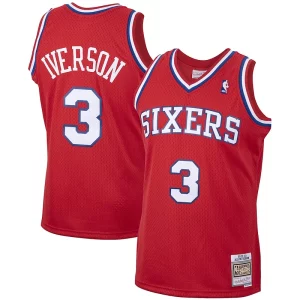 Robusto Chulo Delicioso Allen Iverson Philadelphia 76ers 2001/02 Hardwood Classics Swingman Jersey Red
