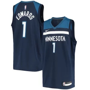 Exquisito Anthony Edwards Minnesota Timberwolves Nike Youth 2020/21 Swingman Jersey Icon Edition Navy