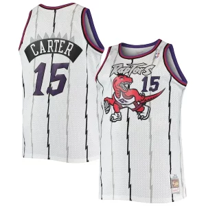 Exquisito Bonito Vince Carter Toronto Raptors 1998/99 Big & Tall Hardwood Classics Swingman Jersey White/Purple