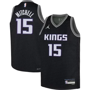 Exquisito Delicioso Davion Mitchell Sacramento Kings Jordan Brand Youth Swingman Jersey Statement Edition Black