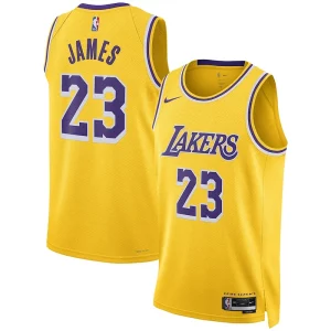 Exquisito Encantador LeBron James Los Angeles Lakers Nike Unisex Swingman Jersey Association Edition Gold
