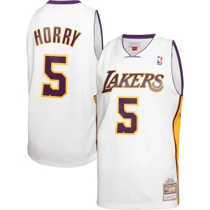 Exquisito Fácil de llevar Estupendo Robert Horry Los Angeles Lakers 2001/02 Hardwood Classics Swingman Jersey White