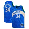 Exquisito Giannis Antetokounmpo Milwaukee Bucks Nike Youth Swingman Replica Jersey City Edition Royal