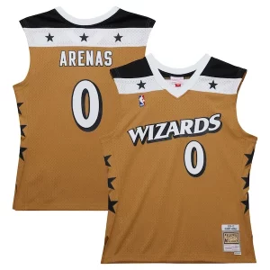 Exquisito Gilbert Arenas Washington Wizards 2006/07 Hardwood Classics Swingman Jersey Gold
