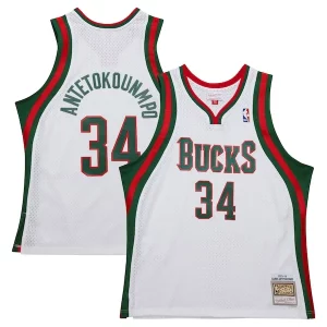 Exquisito Ideal Lujoso Giannis Antetokounmpo Milwaukee Bucks 2013/14 Hardwood Classics Swingman Jersey White