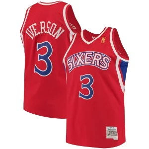 Exquisito Increíble Sofisticado Allen Iverson Philadelphia 76ers 1996/97 Hardwood Classics Swingman Jersey Red/White