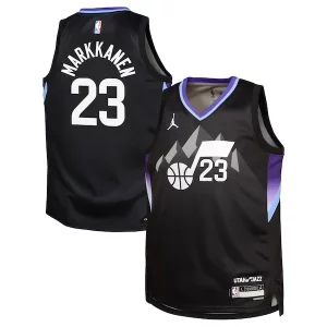 Exquisito Lauri Markkanen Utah Jazz Jordan Brand Youth Swingman Jersey Statement Edition Black