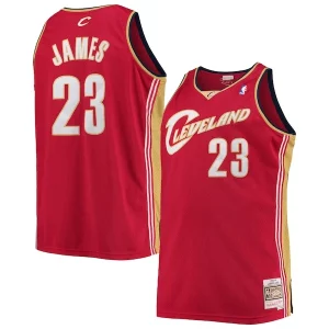 Exquisito LeBron James Cleveland Cavaliers 2003/04 Big & Tall Hardwood Classics Swingman Jersey Red