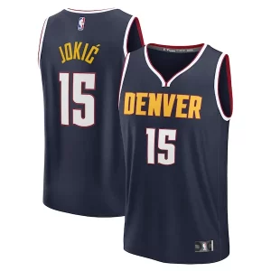 Exquisito Resistente Nikola Jokic Denver Nuggets Fast Break Replica Player Jersey Icon Edition Navy
