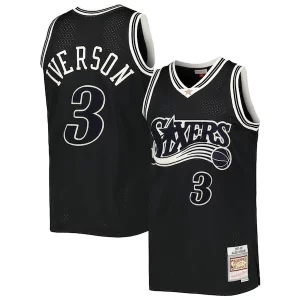 Exquisito Robusto Allen Iverson Philadelphia 76ers Hardwood Classics Off Court Swingman Jersey Black