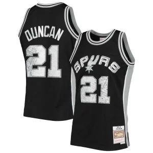 Exquisito Tim Duncan San Antonio Spurs 1998/99 Hardwood Classics NBA 75th Anniversary Diamond Swingman Jersey Black