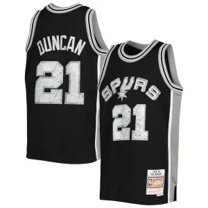 Exquisito Tim Duncan San Antonio Spurs Youth 1998/99 Hardwood Classics 75th Anniversary Diamond Jersey